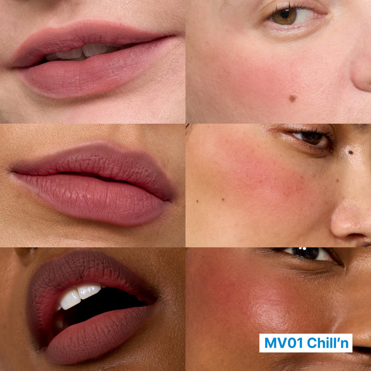 fwee Lip & Cheek Blurry Pudding Pot MV01 Chill’n 5g — shade application