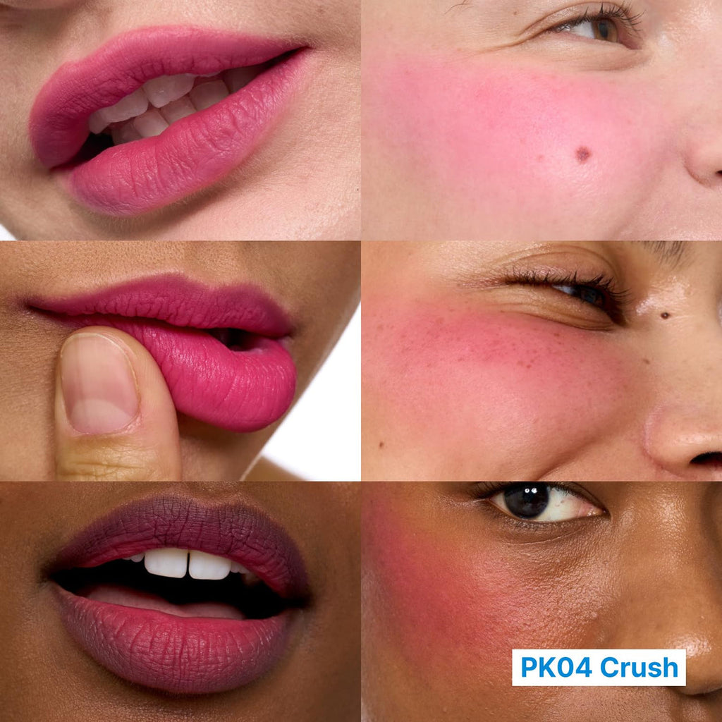 fwee Lip & Cheek Blurry Pudding Pot PK04 Crush 5g — shade application