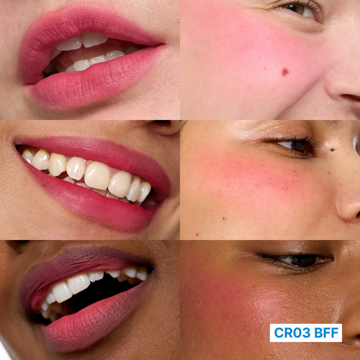 fwee Lip & Cheek Blurry Pudding Pot CR03 BFF 5g — shade application