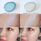 fwee Glitz Stone Highlighter HL04 Queen Diamond 5.9g — powder swatch and finish